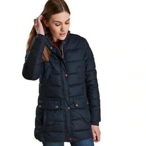 Barbour Goldfinch Blue Quilted Womans Jacket - Picture 1 of 13